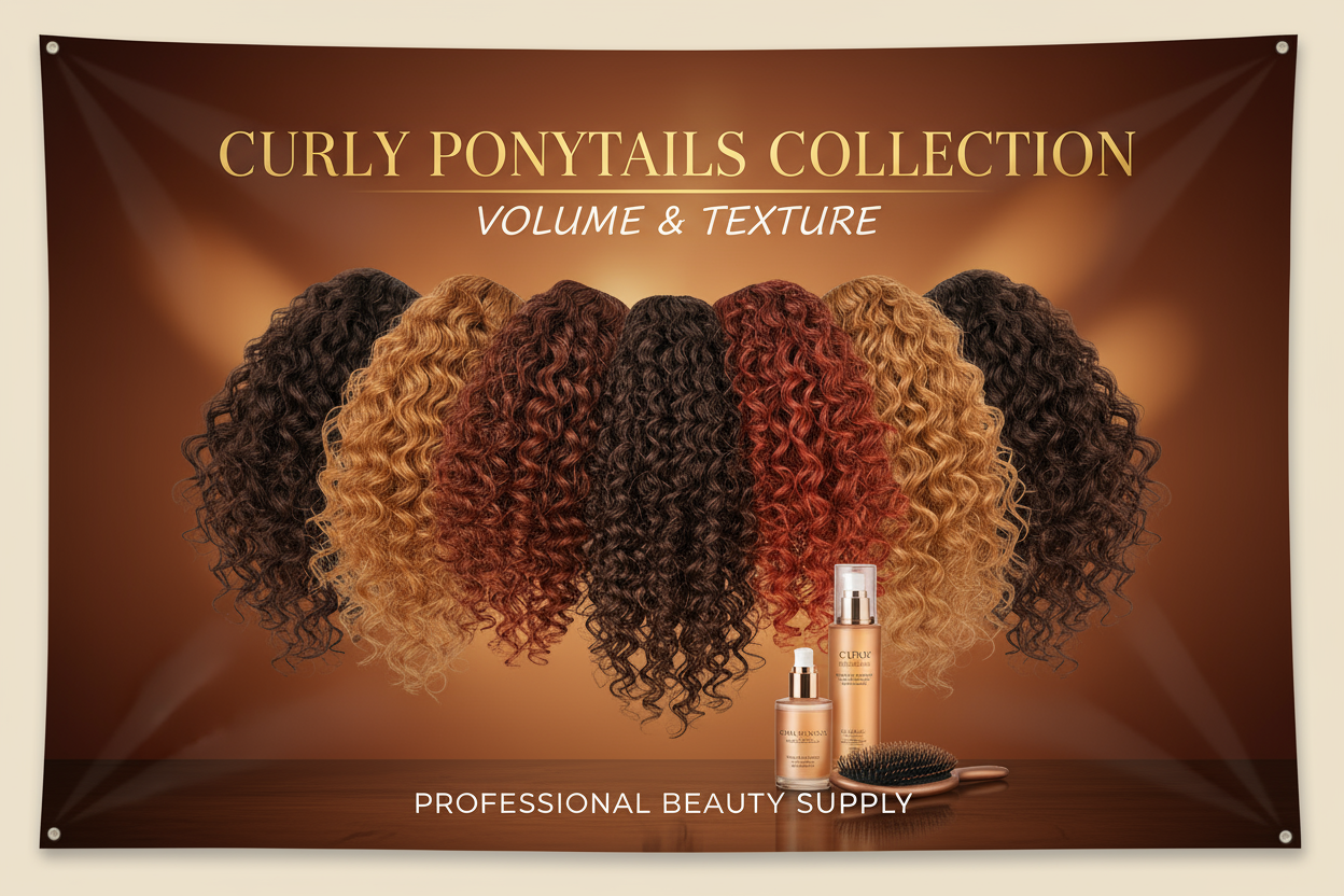 Curly Ponytails