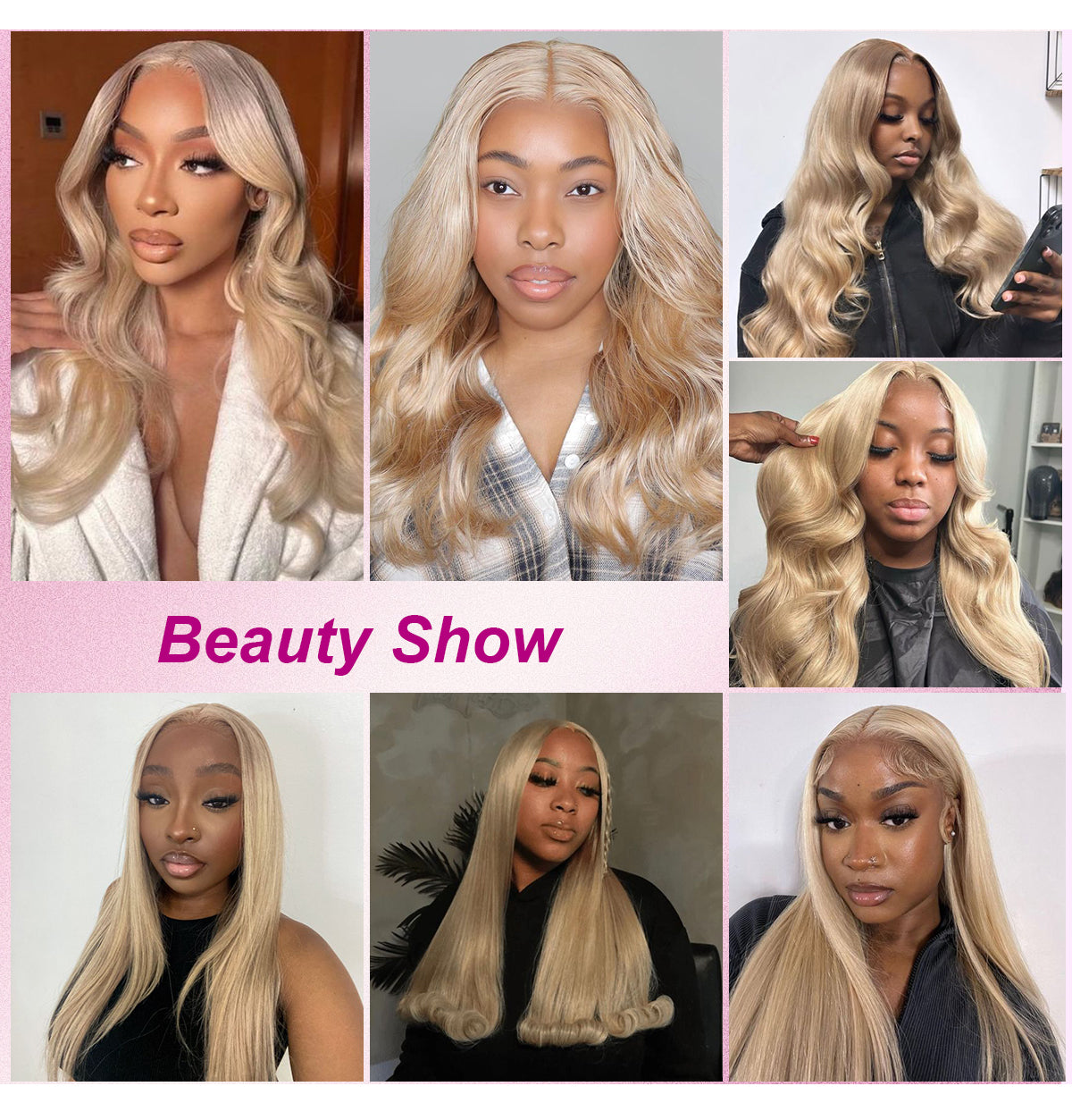 200% Density 13x6 HD Transparent Lace Front Wigs Straight Human Hair Wigs Wear and Go 613 Blond Lace Frontal Wig Human Hair