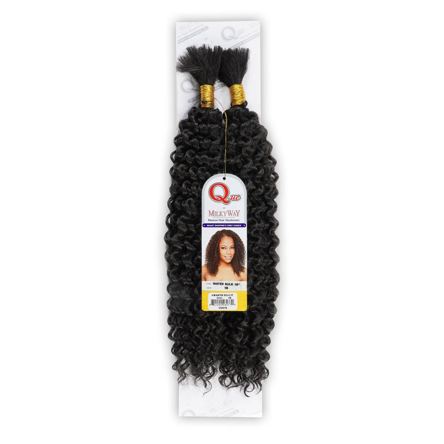 Human Hair Master Mix Milky Way Braids Que Water Bulk – Water Wave, Natural Feel, Full & Bouncy, Easy Braiding