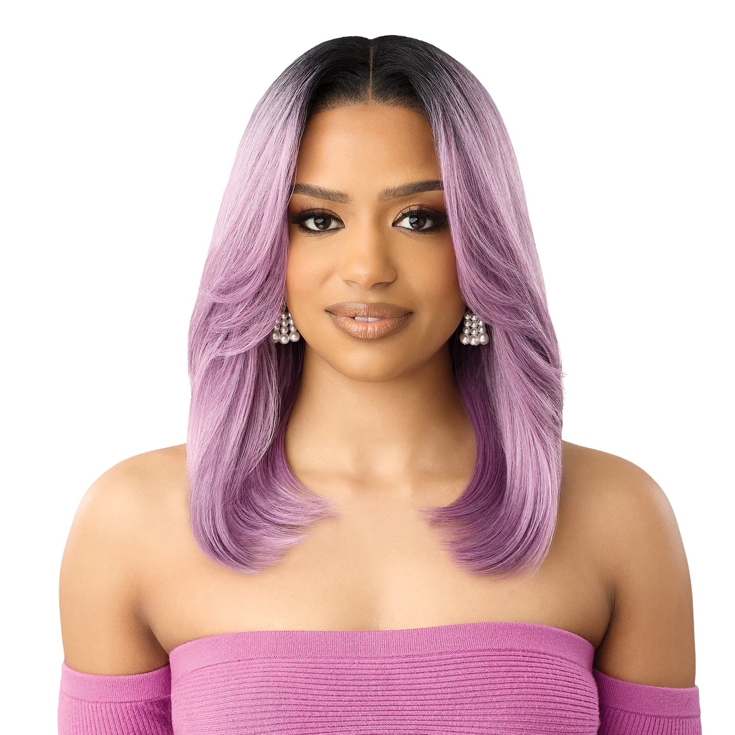 Outre HD Lace Frontal Synthetic Wig Perfect Hairline Glueless Fully Hand-Tied 13X4 Swoop Series Swoop17