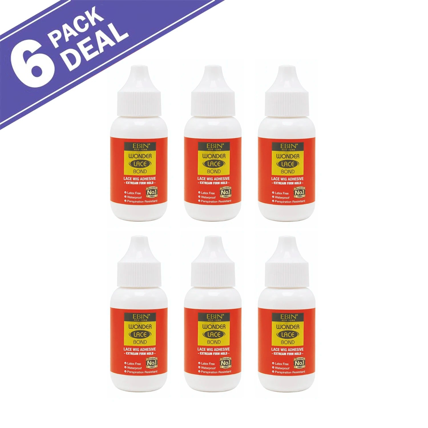 Ebin New York Wonder Lace Bond 1.18oz - Strong Hold, Quick Drying, Ideal for Daily Wear