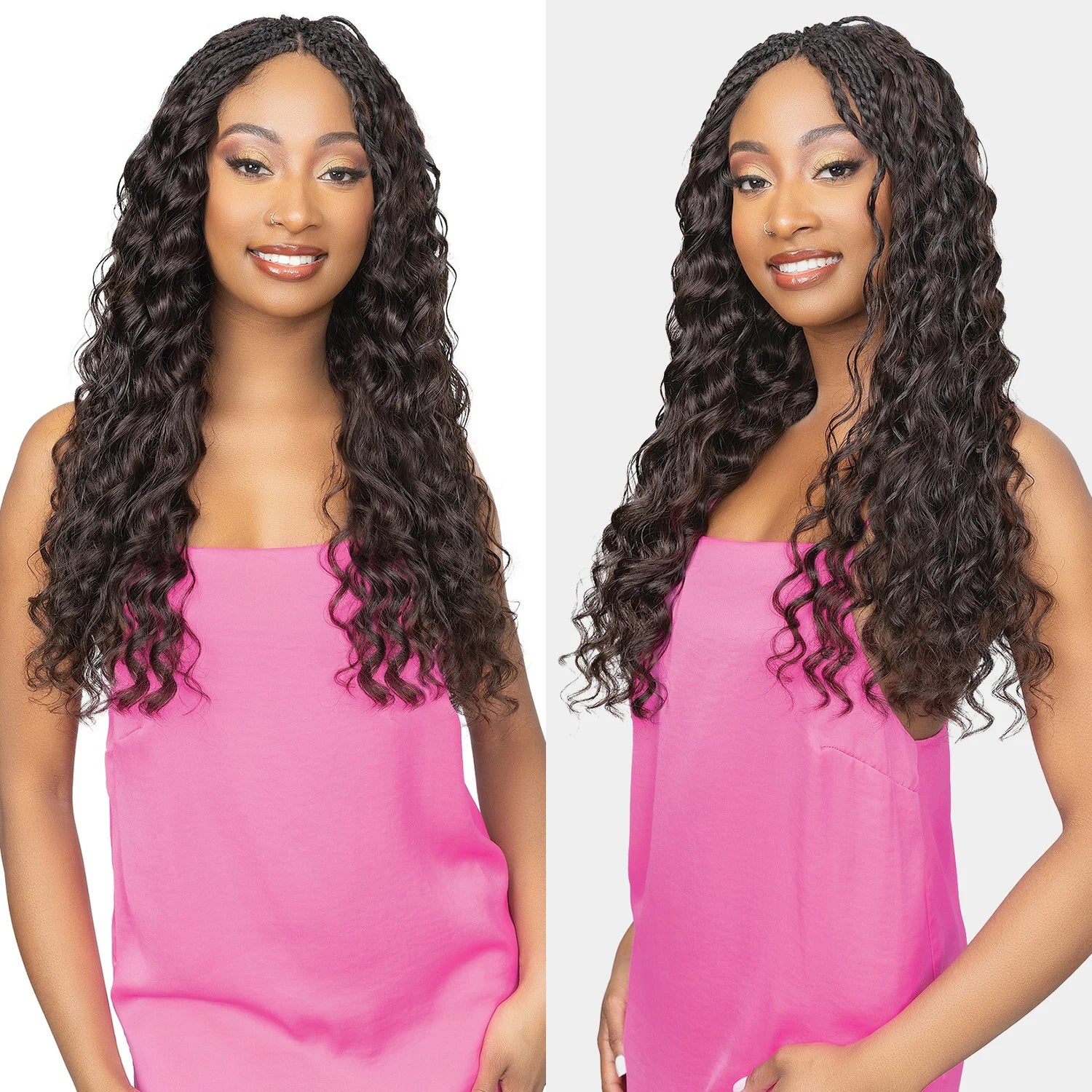 Janet Collection Human Hair Braids Loose Deep Bulk 18"