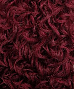 Outre Human Hair Blend HD Lace Front Synthetic Wig Airtied Glueless Fully Hand-Tied 13X4 HHB-Loose Deep 12"