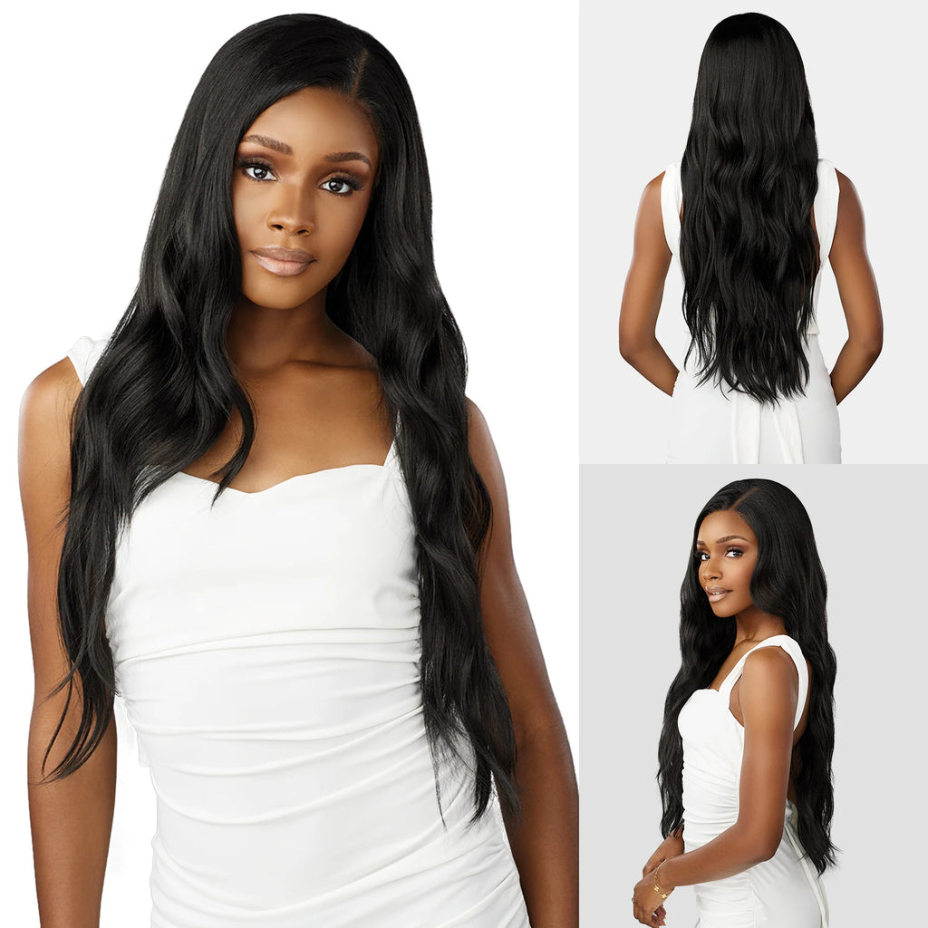 Sensationnel Human Hair Blend Lace Front Synthetic Wig BareLace Glueless Full Lace Unit 5