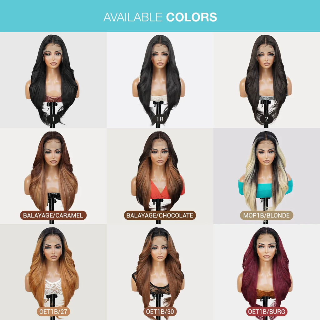 The Stylist Human Hair Blend Pre Plucked 13x6 Invisible HD Lace Frontal Wig Tastee [Neutral HD Lace]