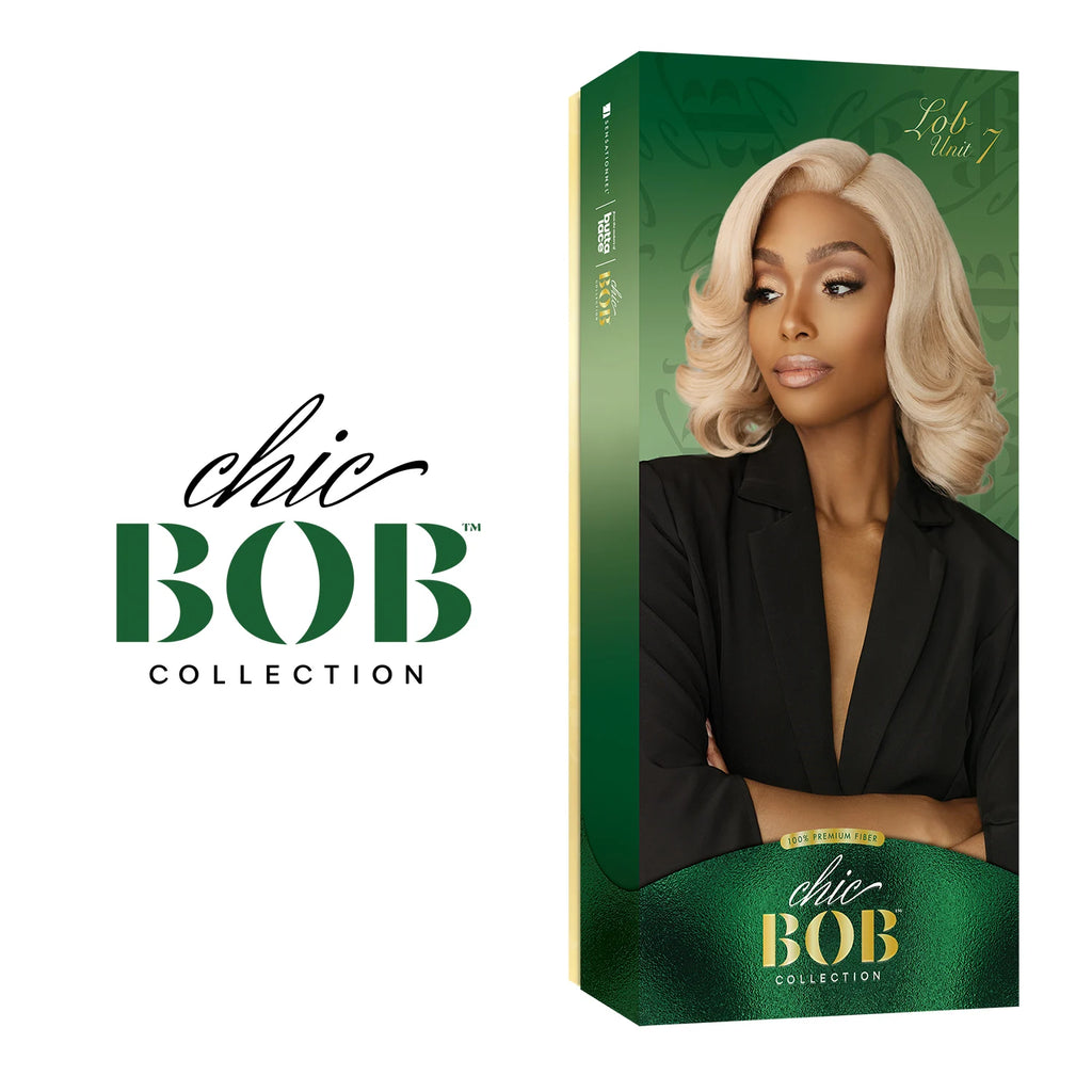 Sensationnel HD Lace Front Synthetic Wig Butta Lace Glueless Chic Bob Lob Unit 7