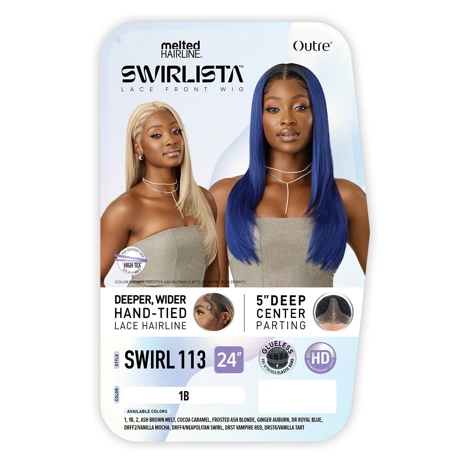 Outre HD Lace Front Synthetic Wig Melted Hairline Glueless Swirlista Swirl 113