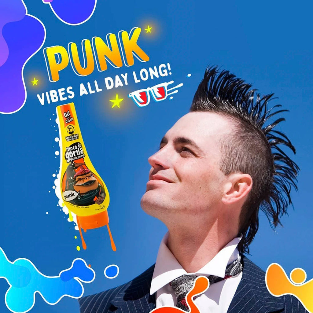 3Pack Deal Moco De Gorilla Snot Gel Punk 3oz - Extreme Hold Styling Gel, Perfect for Creative, Long-Lasting Hair Styles