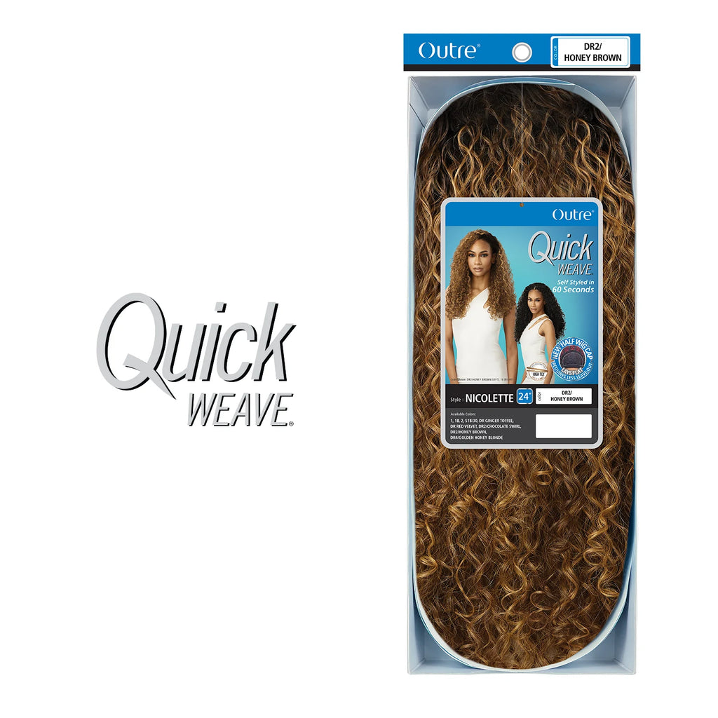 Outre Synthetic Half Wig Quick Weave Nicolette