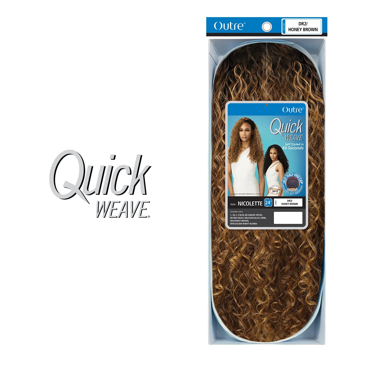 Outre Synthetic Half Wig Quick Weave Nicolette