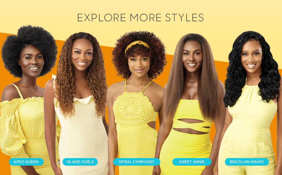 Outre Wig Converti-Cap Dominican Bounce - Tight Curl Style, Natural Look, Easy to Install, Versatile Styling