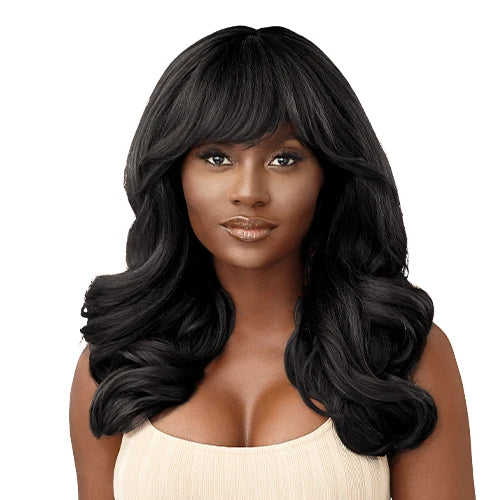 Outre Wigpop Full Wig Jasmiyah – Wig with Bang, Body Wave, Blow Out, Ready-to-Wear, Natural Look