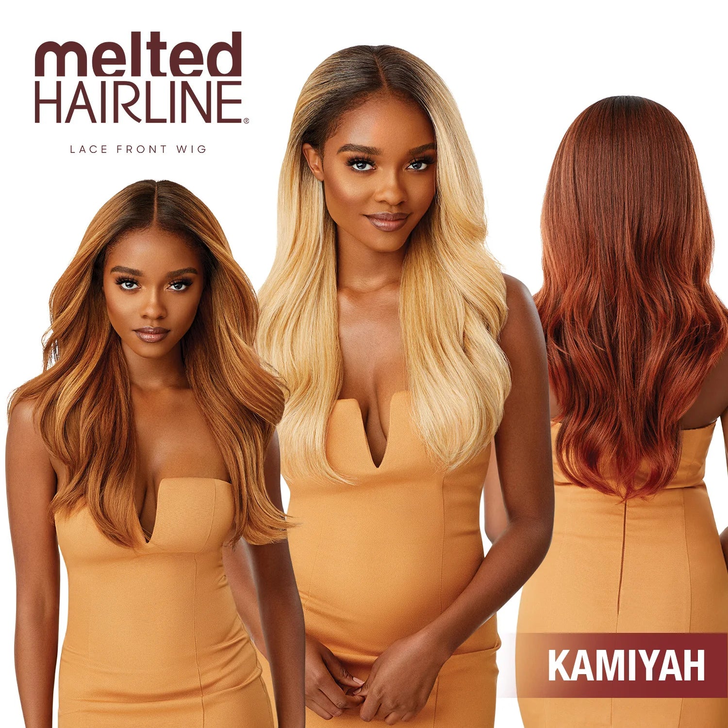 Outre Melted Hairline Glueless HD Lace Front Wig Kamiyah – Glueless, Pre-Plucked, Heat Safe