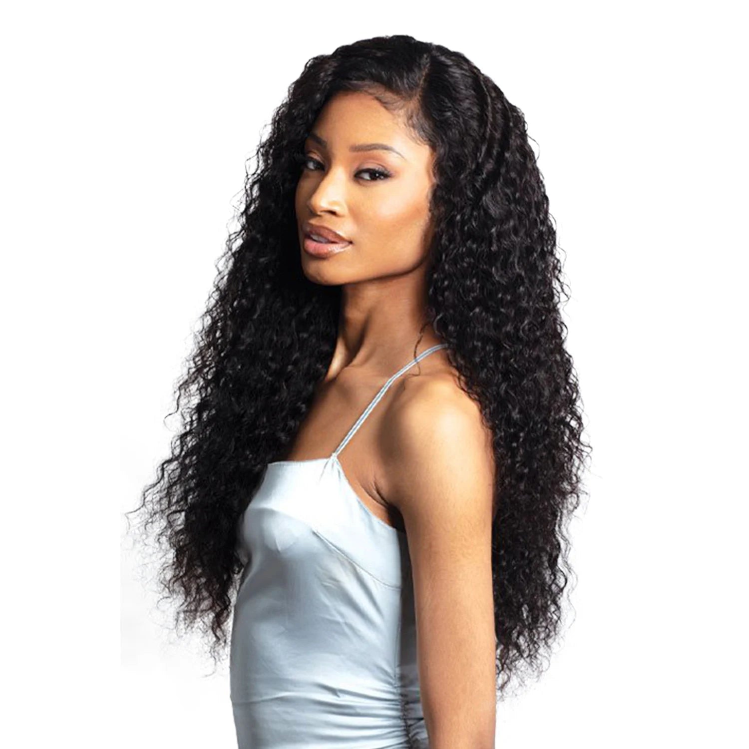 Shake-N-Go Virgin Remy Hair HD Lace Closure Glossy Wet N Wavy 4X4 Deep Wave 12"