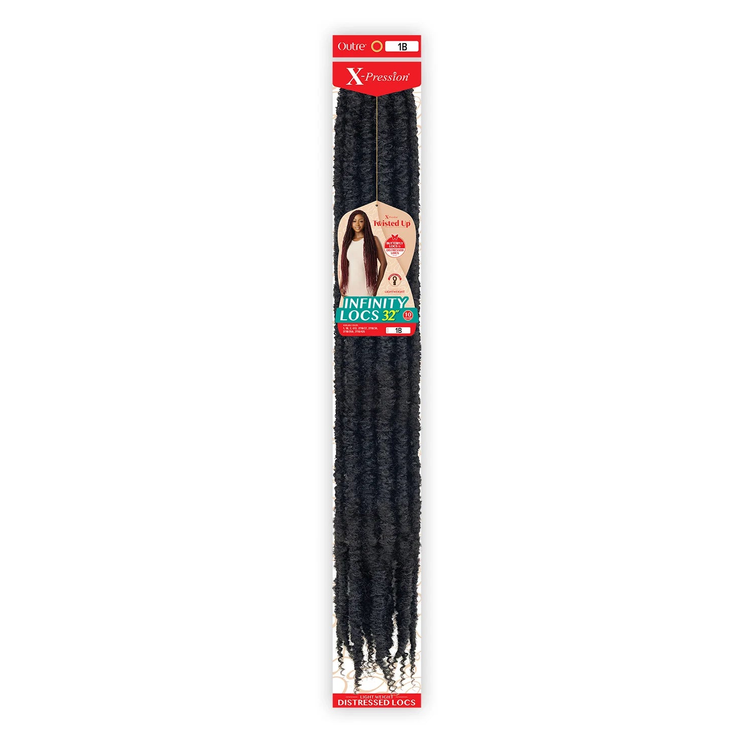 Outre Synthetic Crochet Braids X-Pression Twisted Up Infinity Locs 32"