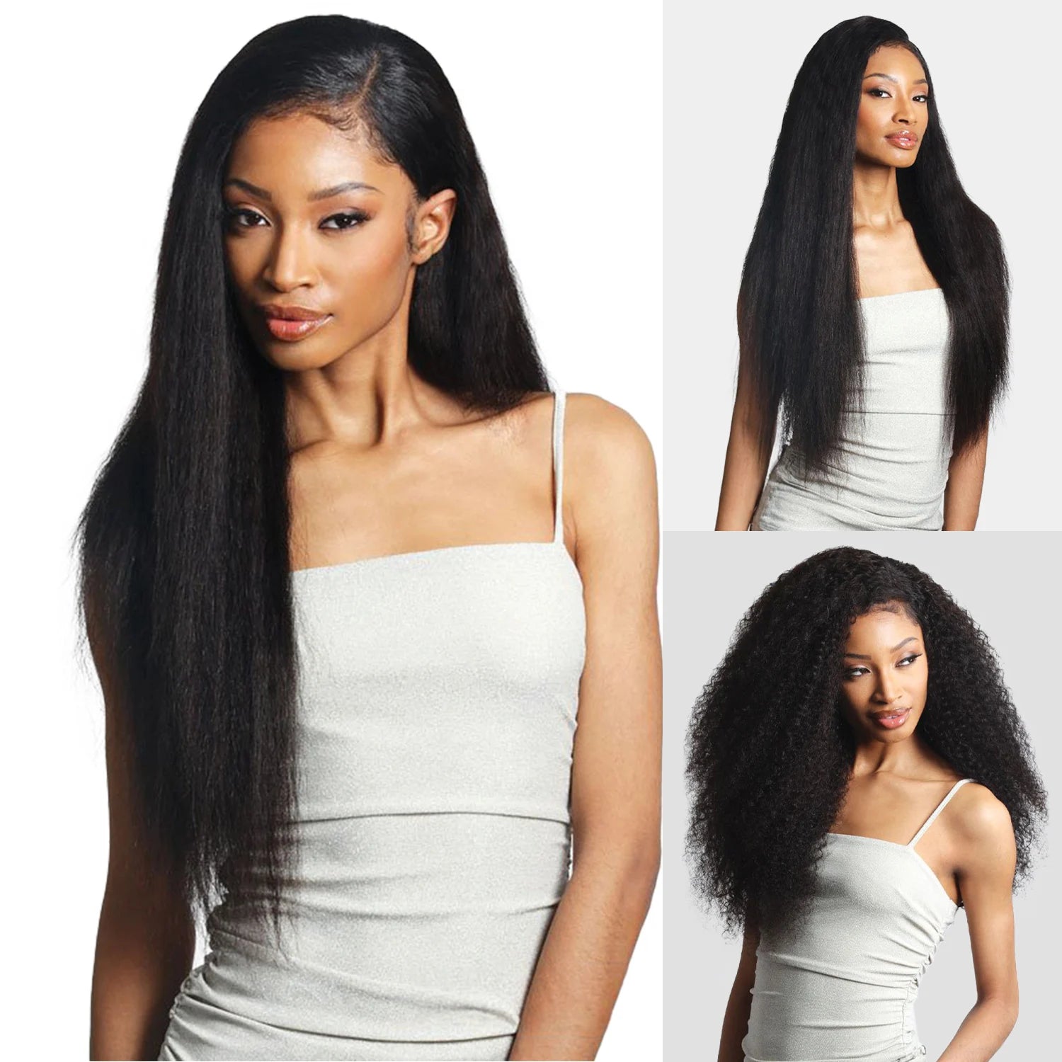 Shake-N-Go Virgin Remy Hair HD Lace Closure Glossy Wet N Wavy 4X4 Bohemian 12"