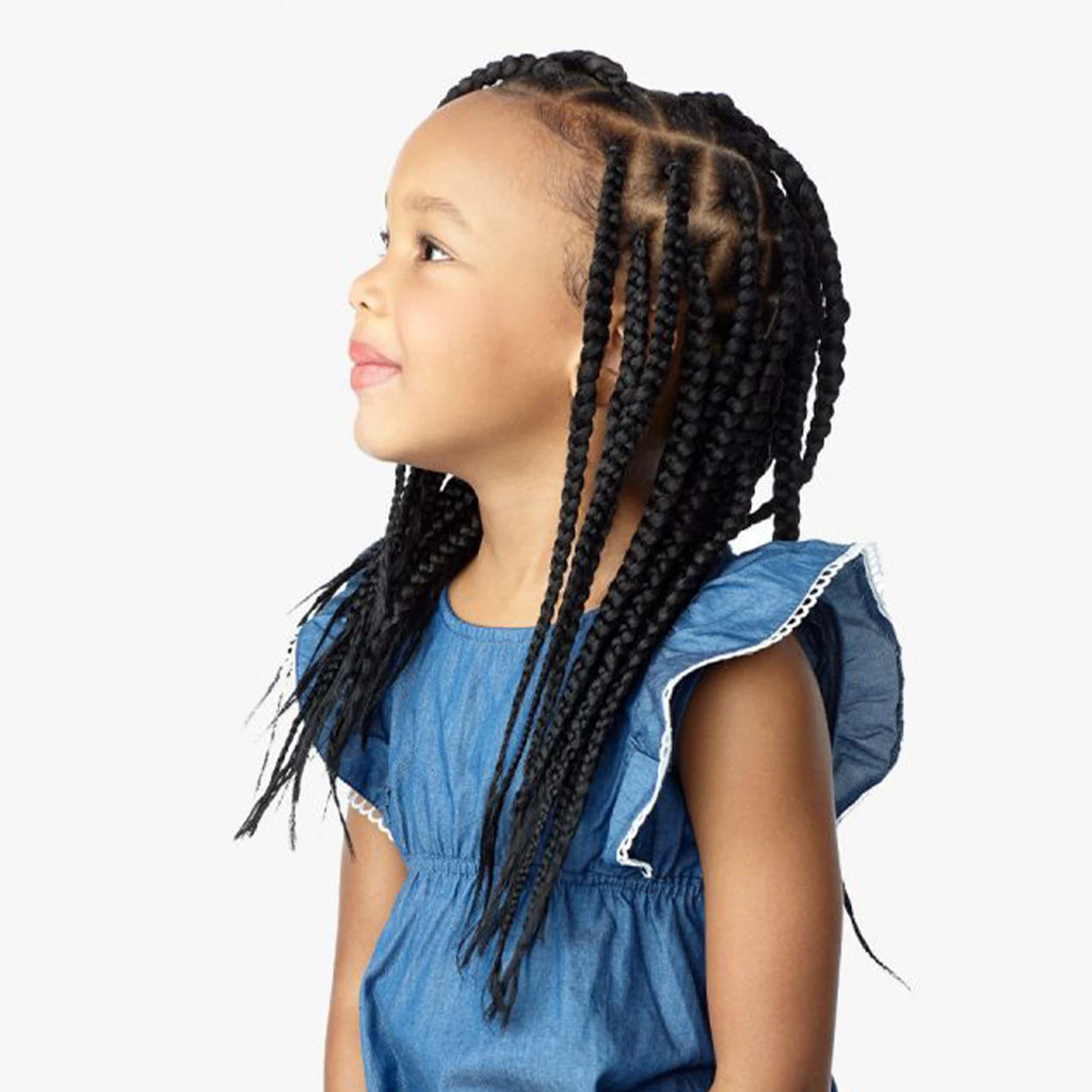 Sensationnel Synthetic Crochet Braids African Collection 3X Ruwa Pre-Stretched Braid 12" (Kids)