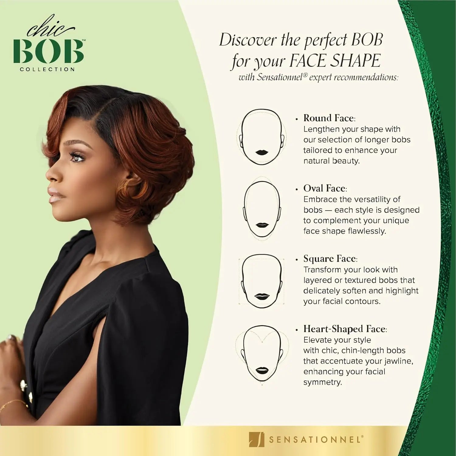 Sensationnel Synthetic HD Lace Front Wig Butta Lace Glueless Chic Bob Unit 1