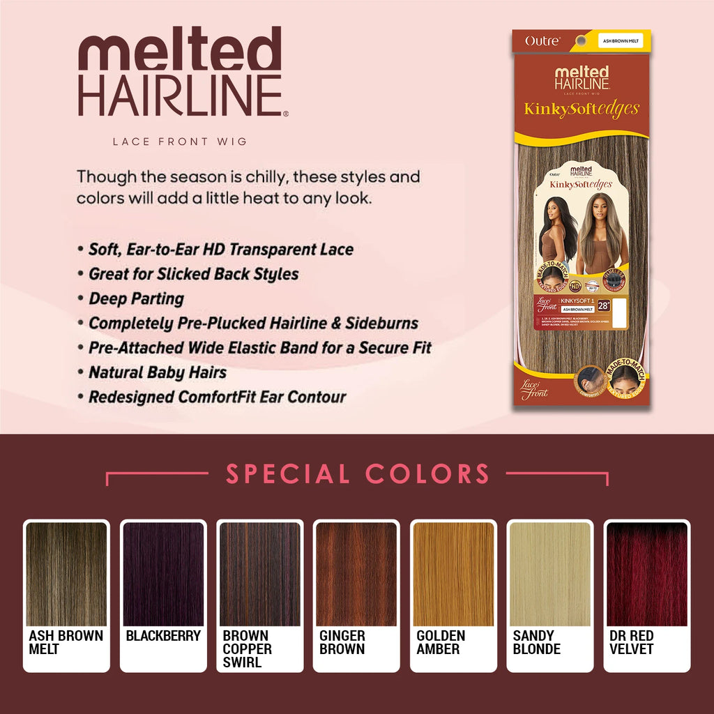 Outre HD Lace Front Synthetic Wig Melted Hairline Glueless KinkySoftedges Kinkysoft 1