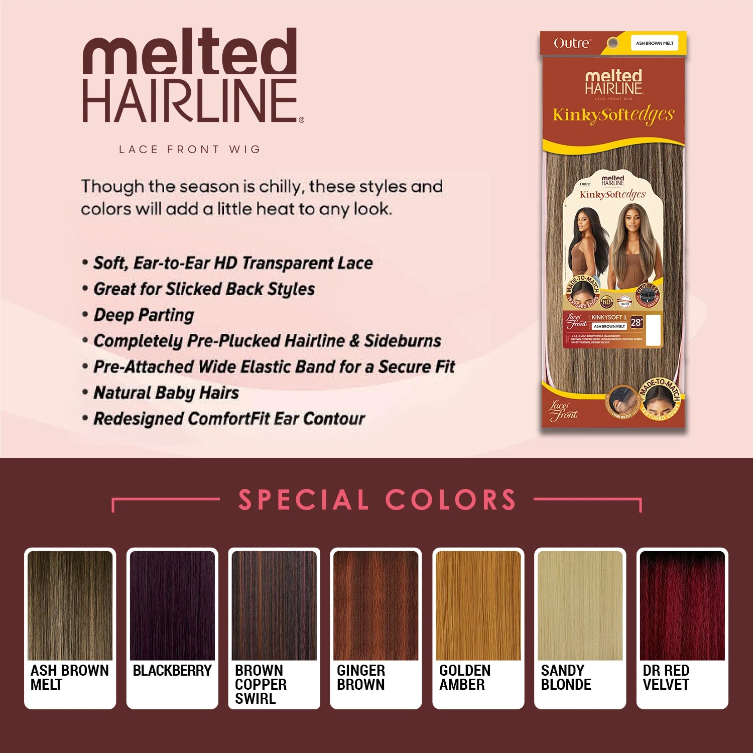 Outre HD Lace Front Synthetic Wig Melted Hairline Glueless KinkySoftedges Kinkysoft 1