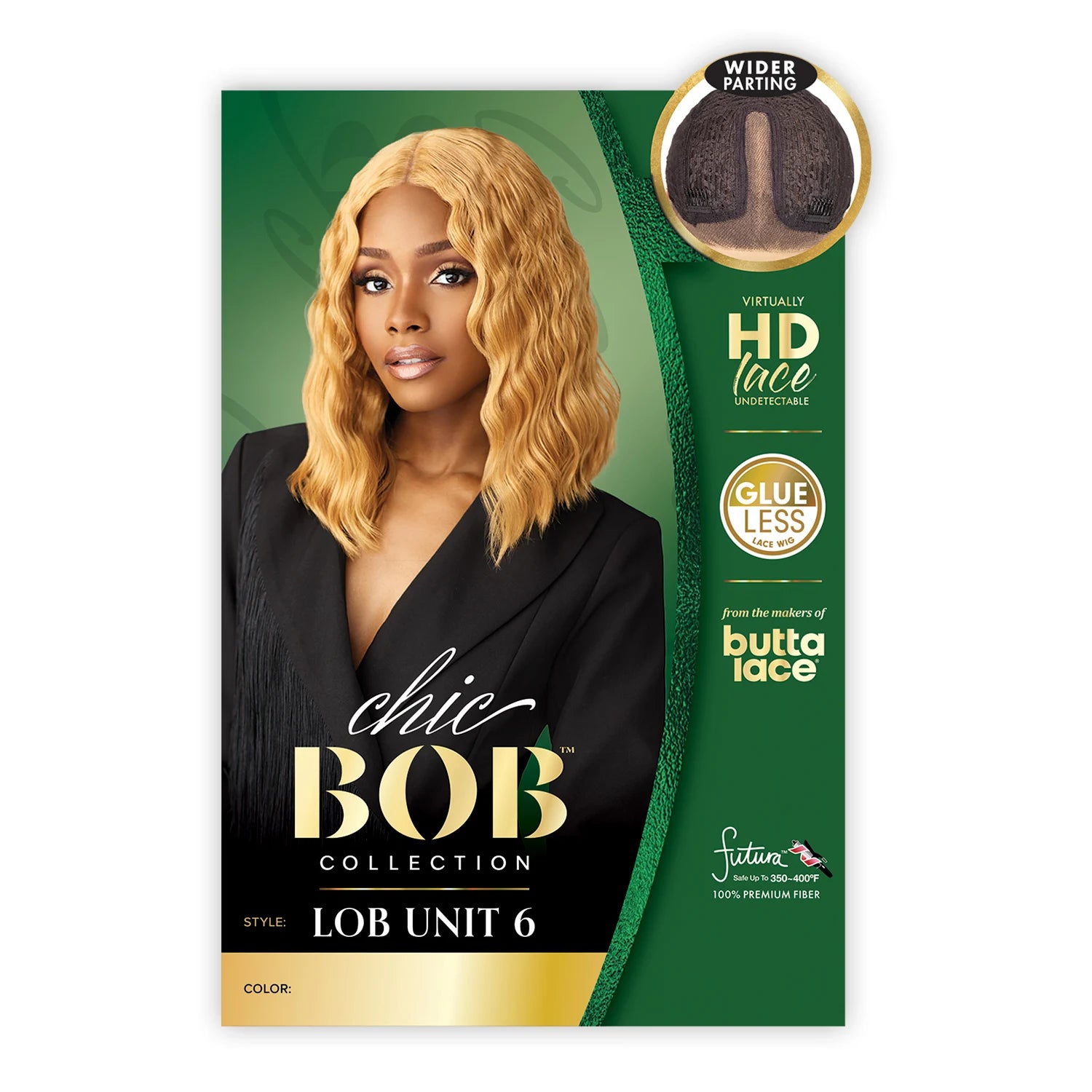 Sensationnel HD Lace Front Synthetic Wig Butta Lace Glueless Chic Bob Lob Unit 6