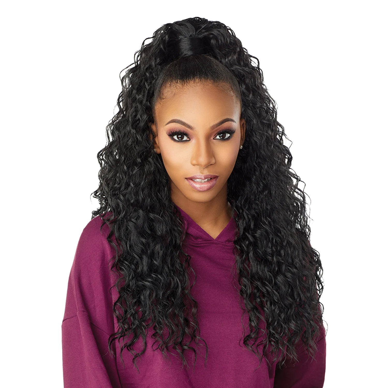 Sensationnel Half Wig N Pony Wrap Instant Up N Down UD 2 – Half Wig and Ponytail Style, Ready-to-Wear