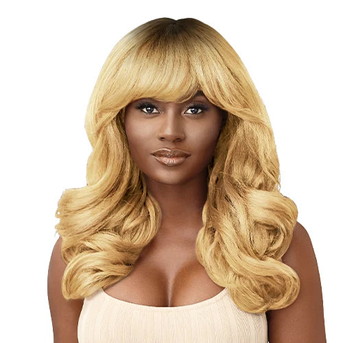 Outre Wigpop Full Wig Jasmiyah – Wig with Bang, Body Wave, Blow Out, Ready-to-Wear, Natural Look