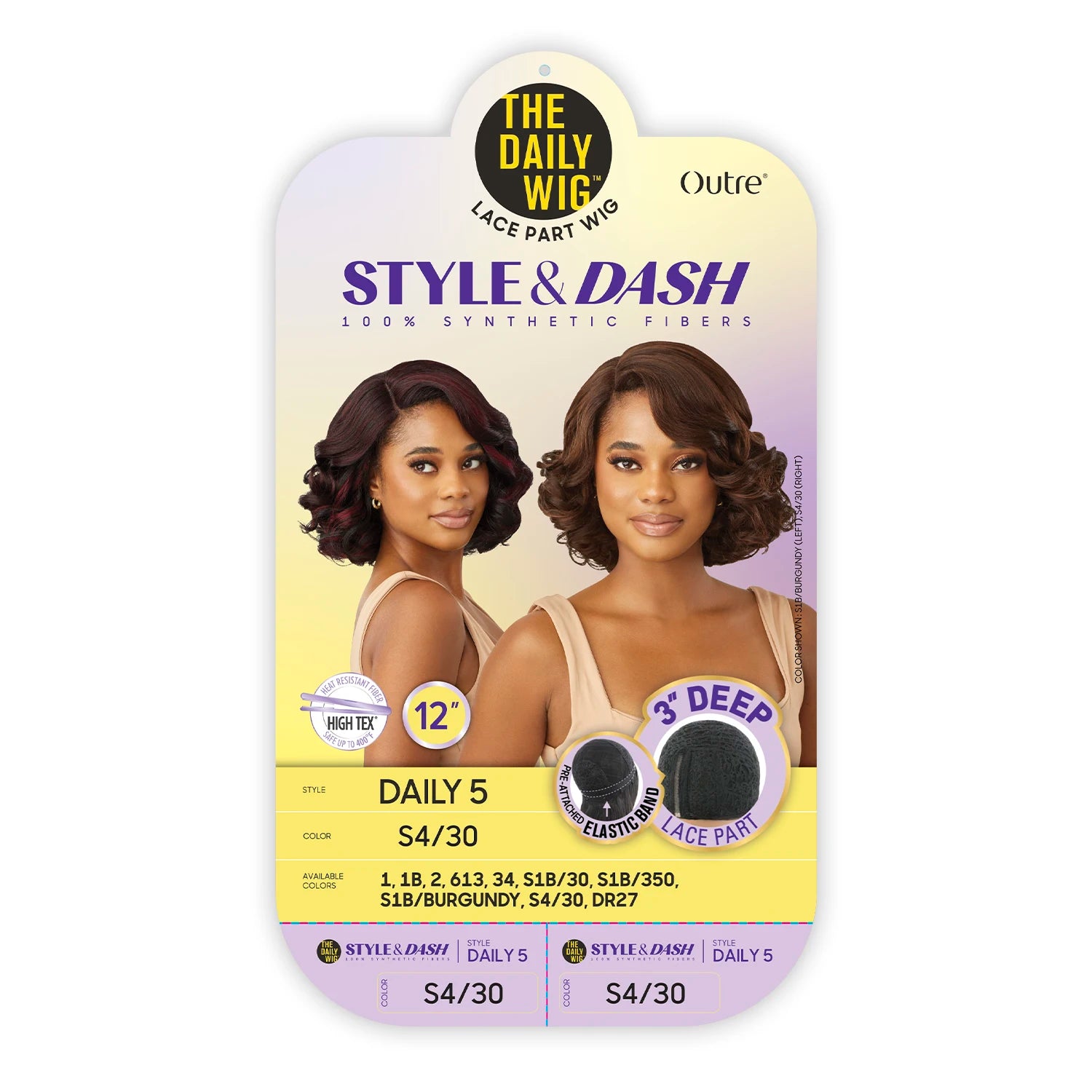 Outre The Daily Synthetic Wig Style N Dash 3" Deep Lace Part Wig Daily 5