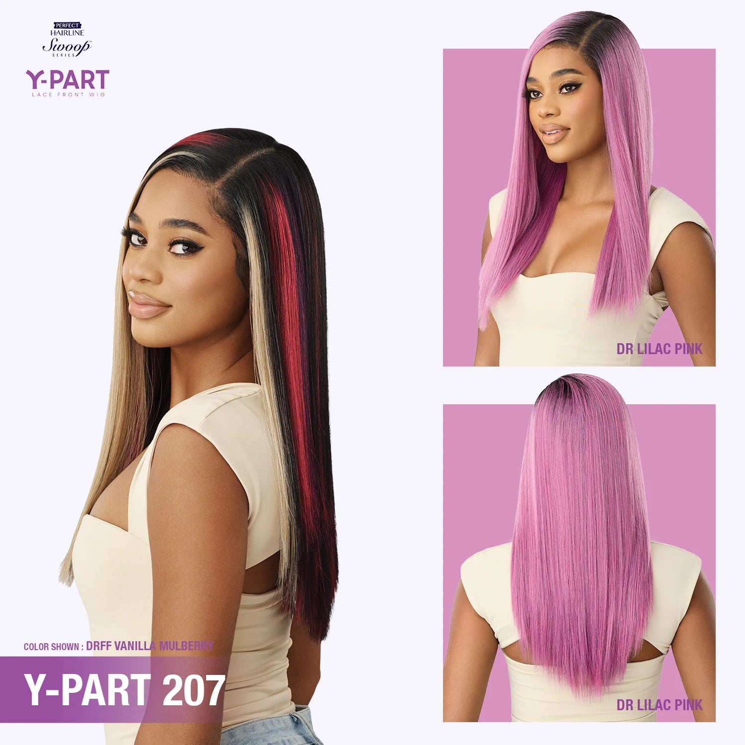 Outre HD Lace Frontal Synthetic Wig Perfect Hairline Glueless Y-Part Swoop Series Y-Part 207