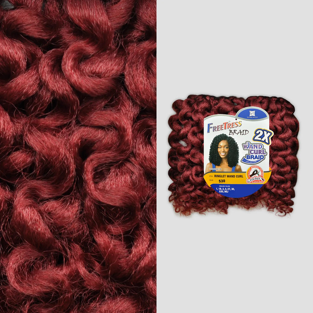 FreeTress Synthetic Hair Crochet Braids 2X Ringlet Wand Curl