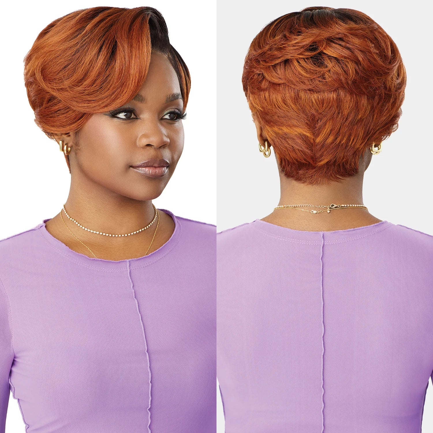 Outre HDLace Frontal Synthetic Wig Perfect Hairline Glueless Fully Hand-Tied 13X4 Swoop Series Swoop12