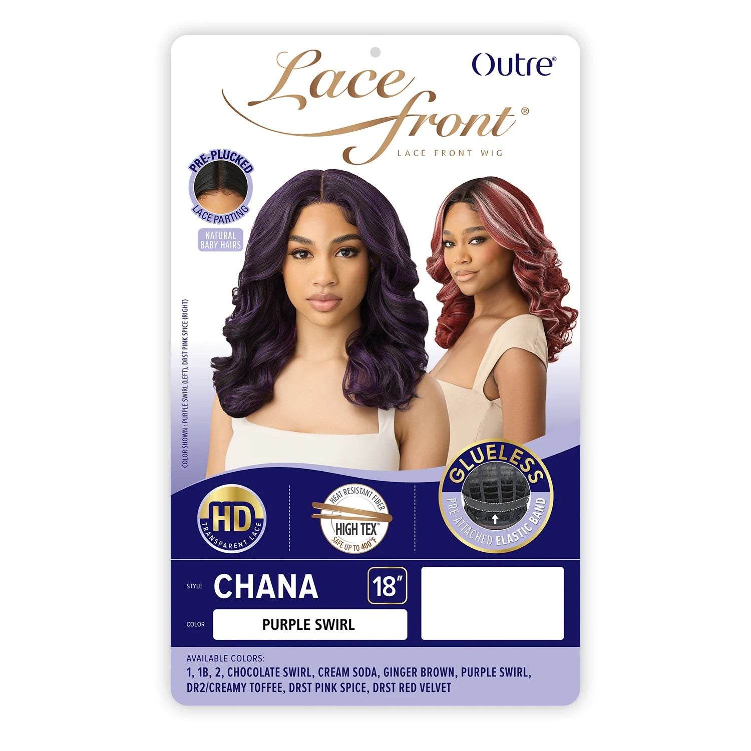 Outre HD Lace Front Synthetic Wig Glueless Chana