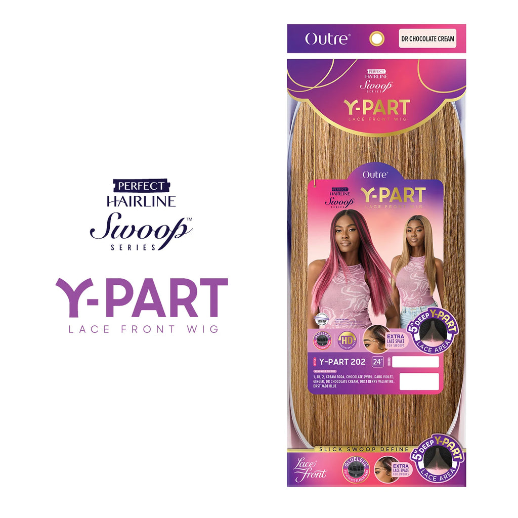 Outre HD Lace Frontal Synthetic Wig Perfect Hairline Glueless Y-Part Swoop Series Y-Part 202