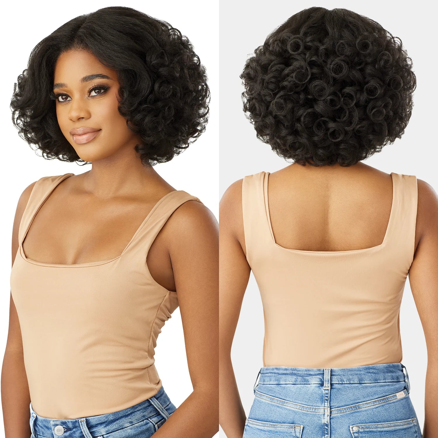 Outre HD Lace Front Synthetic Wig Melted Hairline Glueless KinkySoftedges Kinkysoft 5