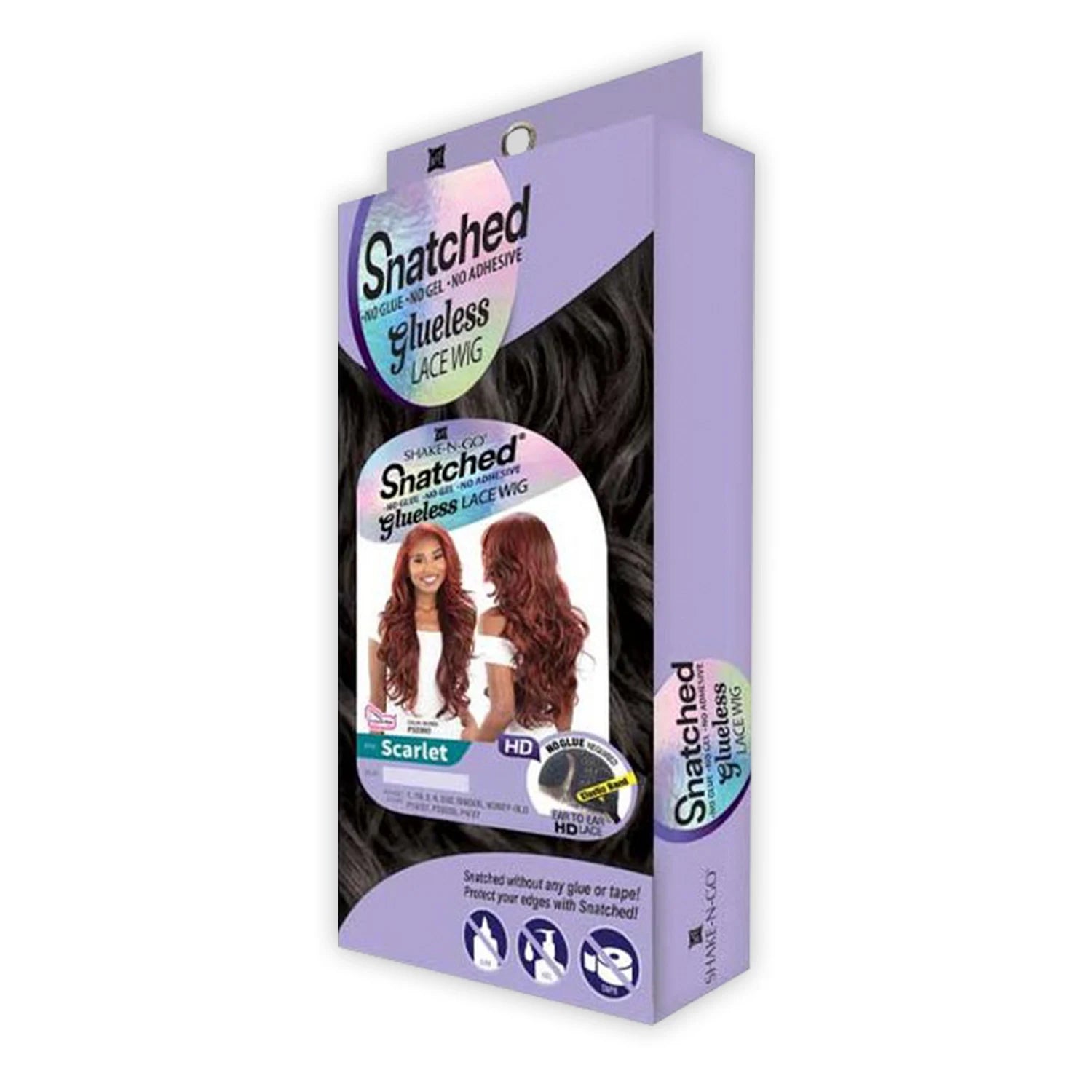 Shake-N-Go HD Lace Frontal Synthetic Wig Snatched Glueless Scarlet