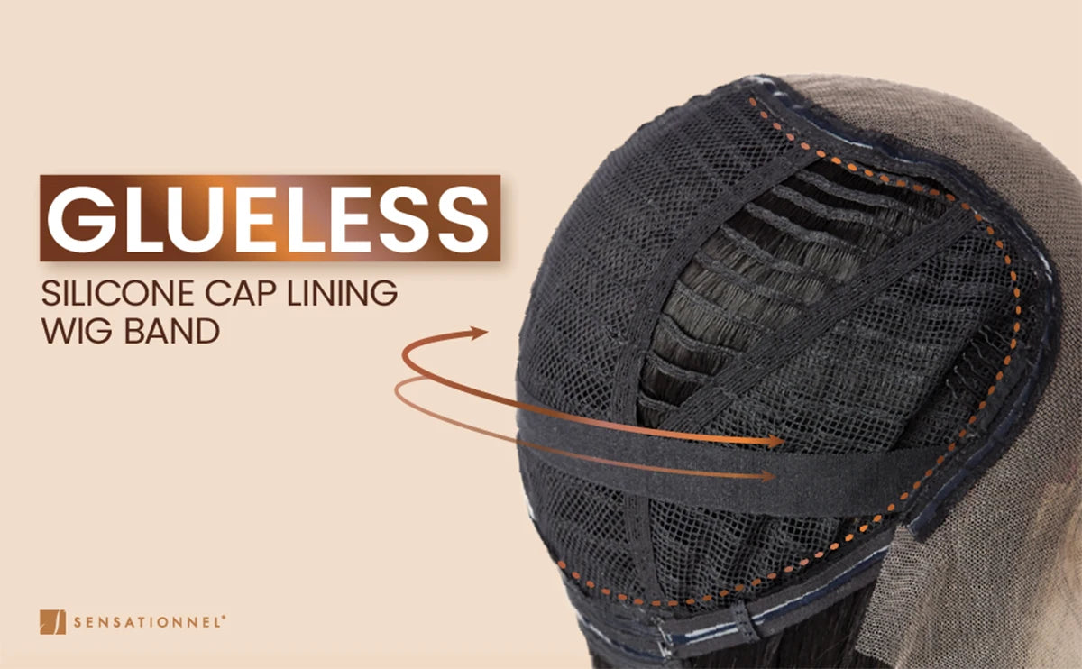 Sensationnel HD Lace Front Synthetic Wig BareLace Glueless 6X5 Closure Wig Unit 3