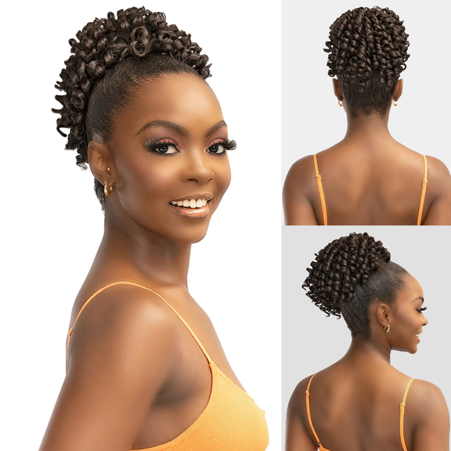 Janet Collection Human Hair Prime Unimix Synthetic Ponytail Remy Illusion Pony Zircon