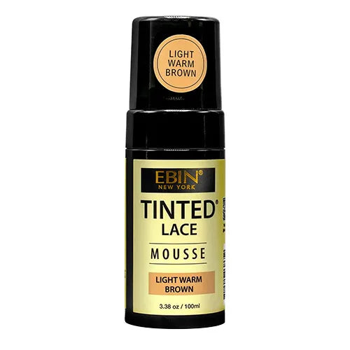 Ebin New York Tinted Lace Mousse 3.38oz/ 100ml - Smooth Application, Natural Finish, Perfect for Blending Lace