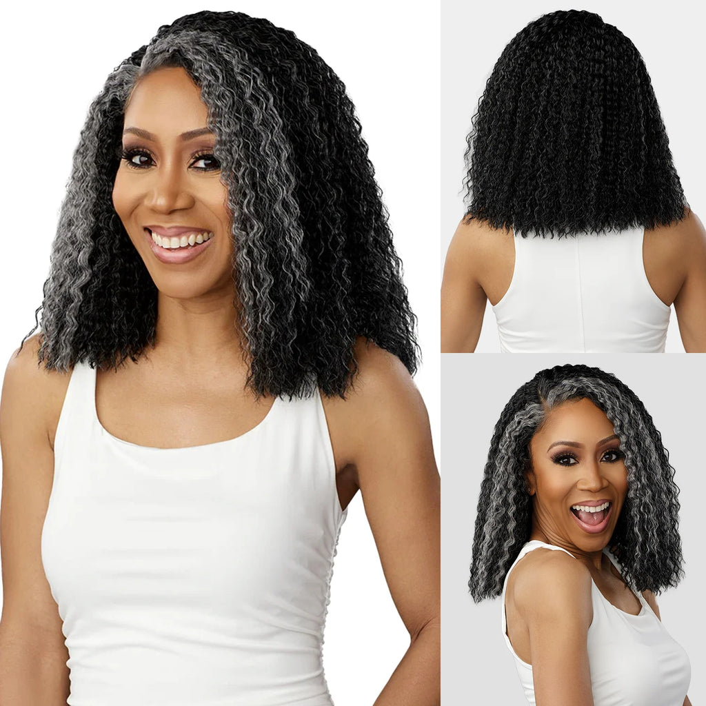 Sensationnel Dashly HD Lace Front Wig Salt N Pepper SP Unit 4 - Lightweight Design, Soft Texture, Effortless Styling