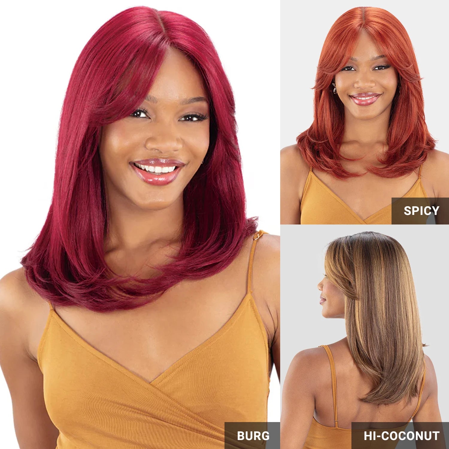 FreeTress Synthetic Equal Curtain Bang HD Lace Front Wig Sage