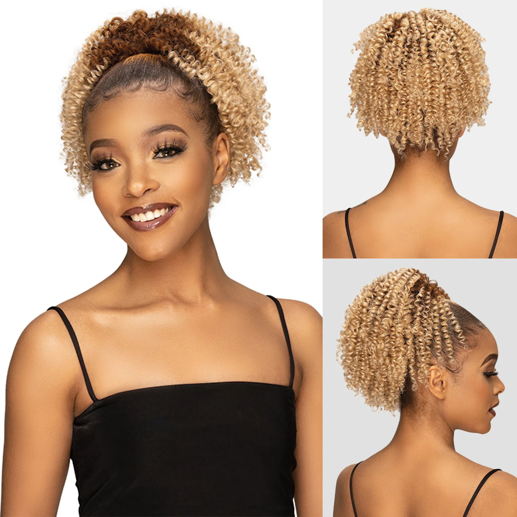 Janet Collection Human Hair Prime Unimix Ponytail Remy Illusion Pony Coily