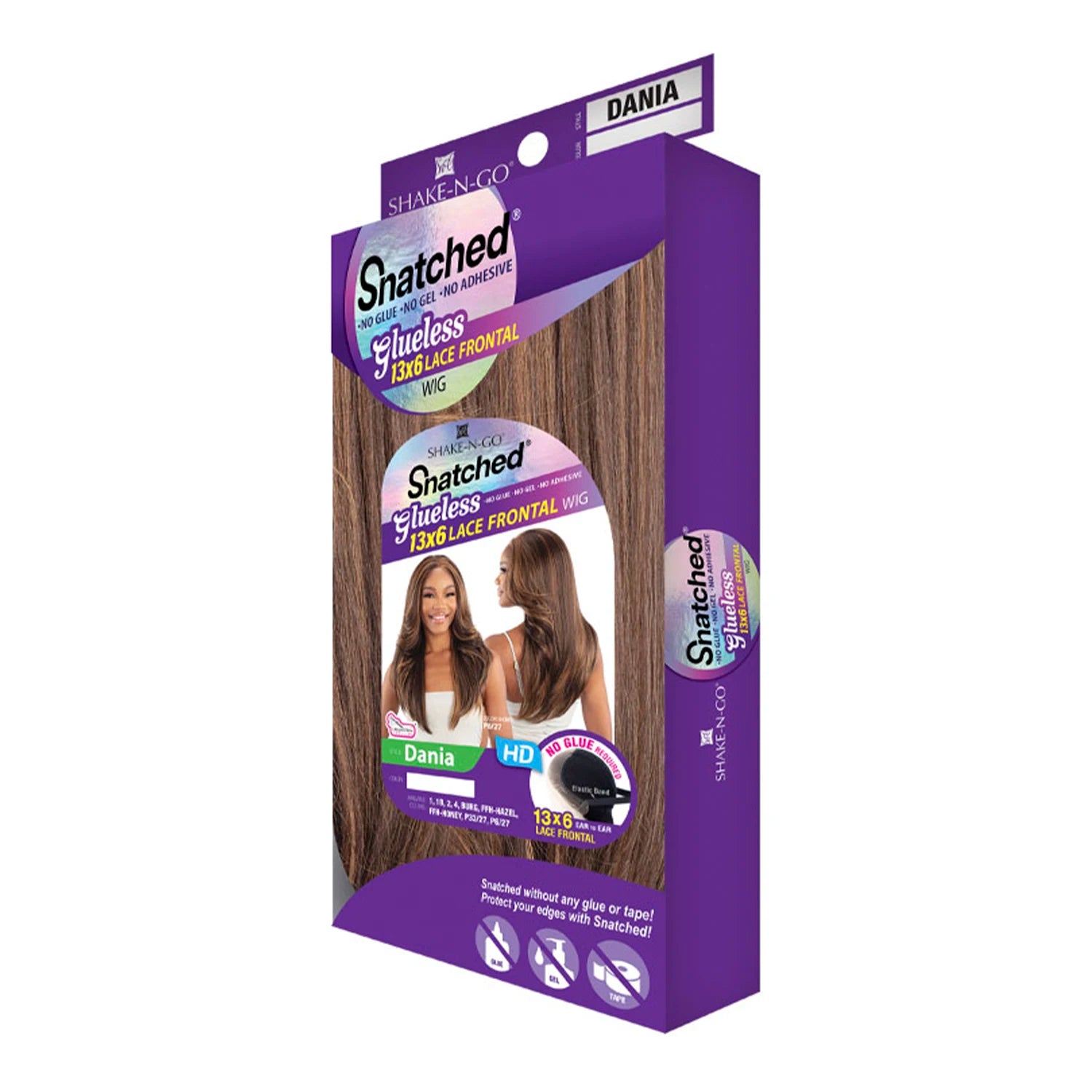 Shake-N-Go HD Lace Frontal Synthetic Wig Snatched Glueless 13X6 Dania