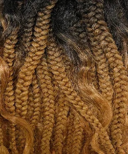 Outre Big Beautiful Hair Human Hair Premium Blend Synthetic Leave Out Wig Dominican Blowout 22"