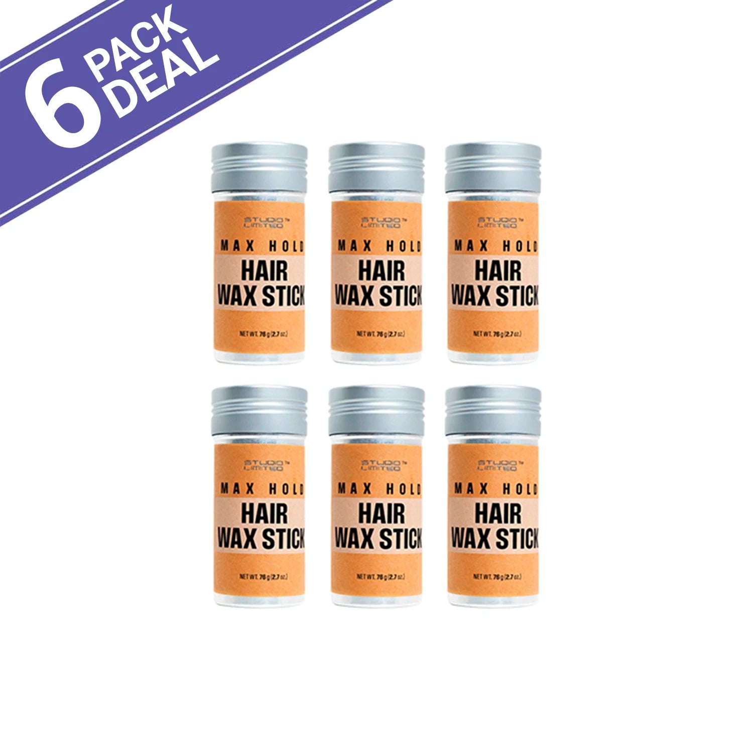 Studio Limited Hair Wax Stick Max Hold 2.7oz/ 76g - Ultimate Control, Strong Hold, Long-Lasting Styles