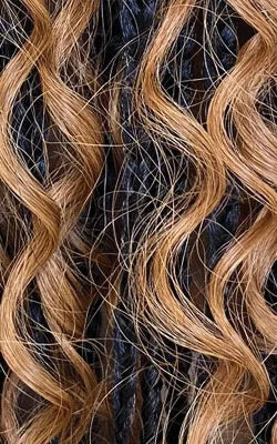 Janet Collection Human Hair Blend HD Lace Frontal Synthetic Wig 360 Glueless Melt Hand-Tied 13X6 Boho Box Braid 28"