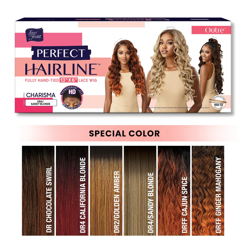 Outre Perfect Hairline Glueless HD Lace Front Wig Fully Hand-Tied 13X6 Lace Wig Charisma - Natural & Effortless Look