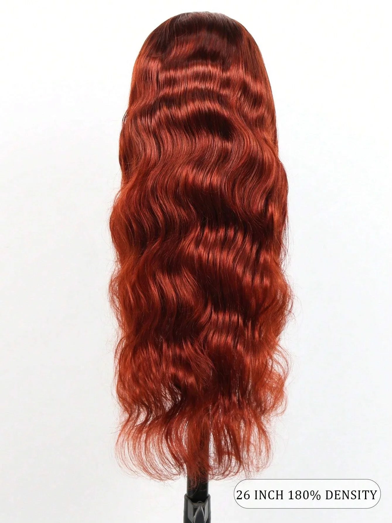 13x4 Auburn Colored Human Hair Lace Front Wigs Body Wave Glueless Wigs 180% Density Reddish Brown Lace Front Wigs 22 Inch