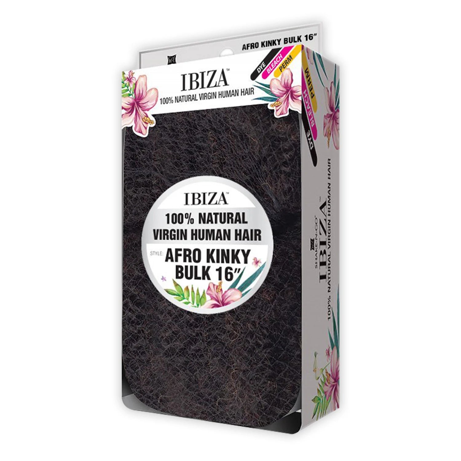 Milky Way Natural Virgin Human Hair Braids Ibiza Afro Kinky Bulk 16''– Natural Texture, Afro Kinks, Soft & Thick, Easy Braiding