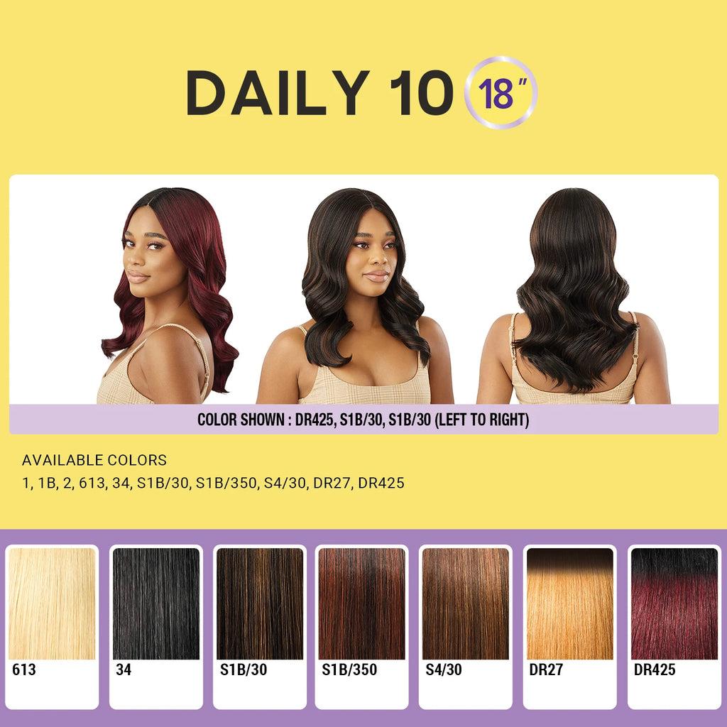 Outre The Daily Synthetic Wig Style N Dash 3" Deep Lace Part Wig Daily 10