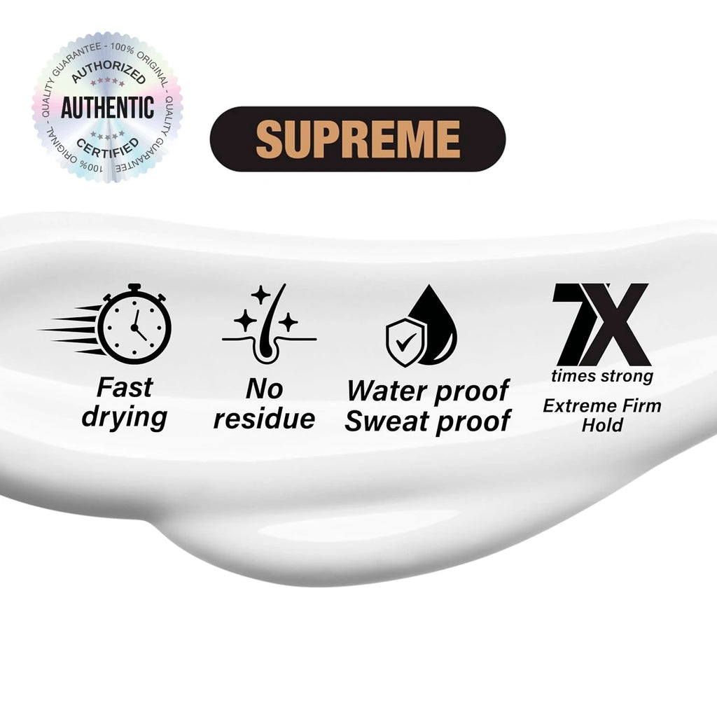 Ebin New York Wonder Lace Bond Lace Wig Adhesive Extreme Firm Hold Supreme 1.15oz - Ultra Strong, Ideal for Daily & All-Day Wear